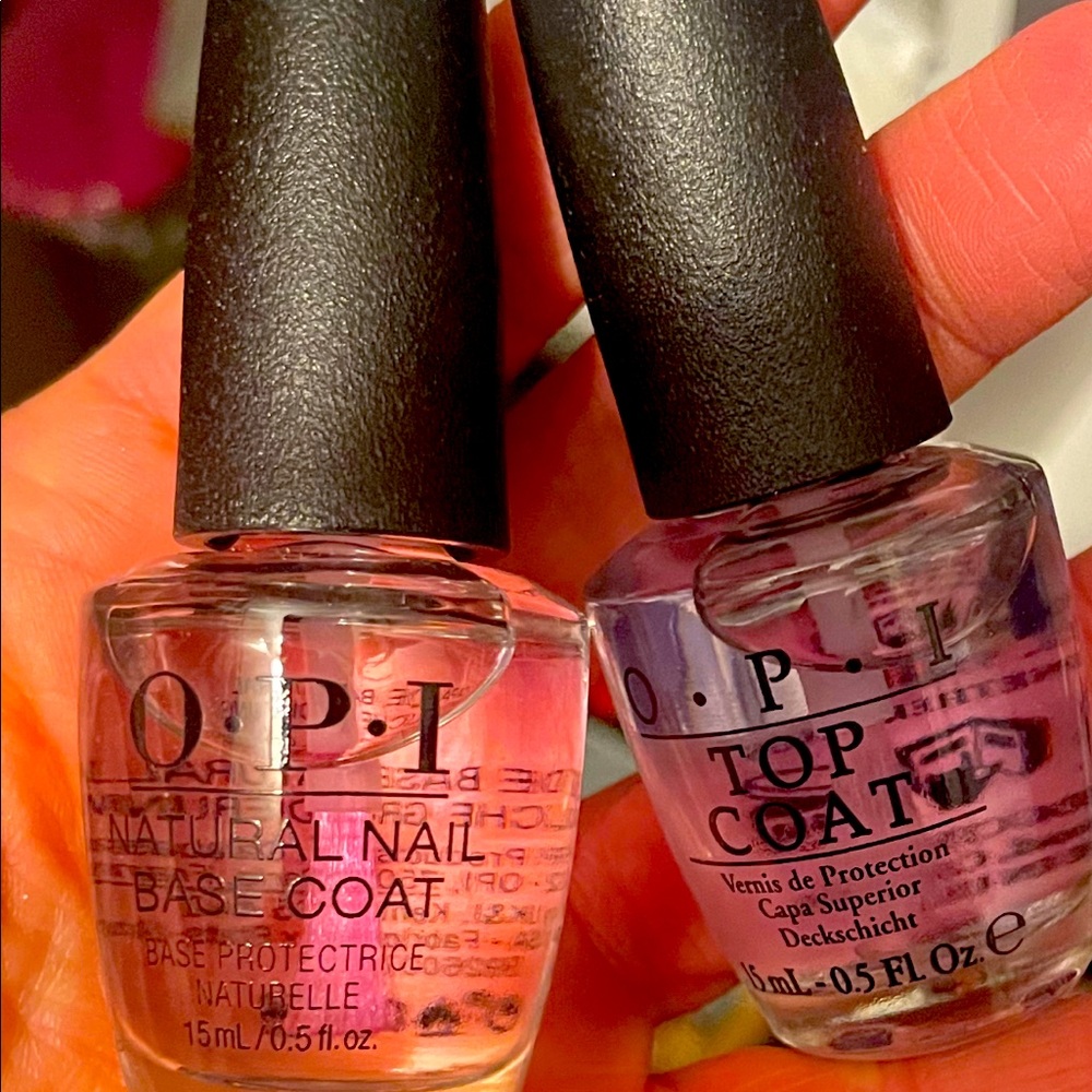 New OPI base and top coat